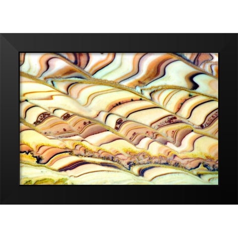 Quartzite Pastorale Black Modern Wood Framed Art Print by Taylor, Douglas