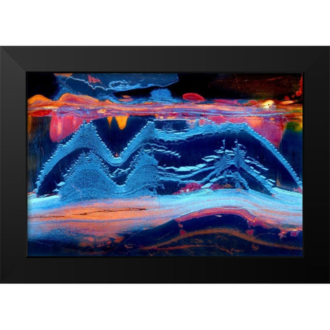 As the Dragon Stirs II Black Modern Wood Framed Art Print by Taylor, Douglas