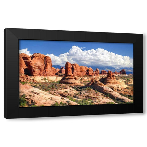 Weathering Sandstones Black Modern Wood Framed Art Print with Double Matting by Taylor, Douglas