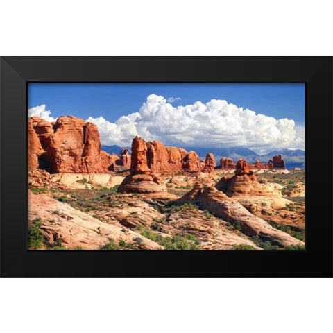 Weathering Sandstones Black Modern Wood Framed Art Print by Taylor, Douglas