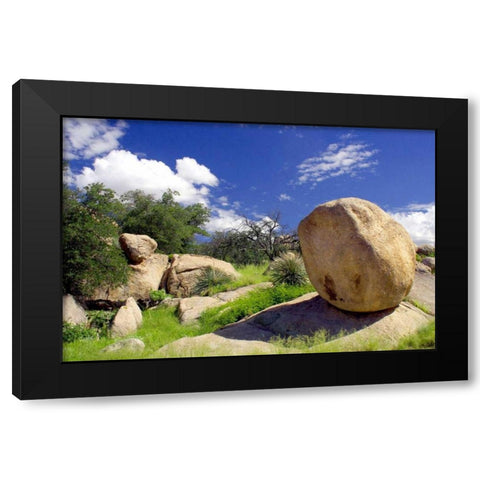 Texas Canyon Rocks I Black Modern Wood Framed Art Print by Taylor, Douglas
