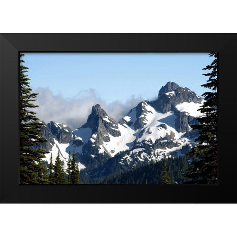 Goat Island Mountain Black Modern Wood Framed Art Print by Taylor, Douglas