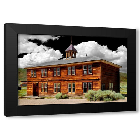 Abandoned Schoolhouse Black Modern Wood Framed Art Print with Double Matting by Taylor, Douglas