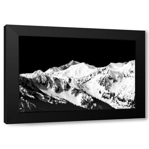 Mountains in Spring II Black Modern Wood Framed Art Print by Taylor, Douglas