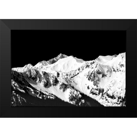 Mountains in Spring II Black Modern Wood Framed Art Print by Taylor, Douglas