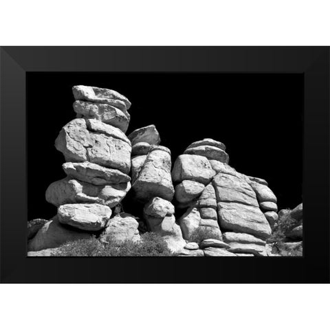 Highway Hoodoos I Black Modern Wood Framed Art Print by Taylor, Douglas