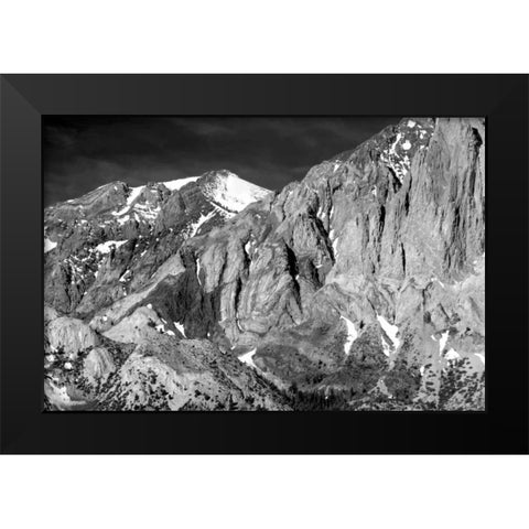 Sevehah Cliffs BW Black Modern Wood Framed Art Print by Taylor, Douglas