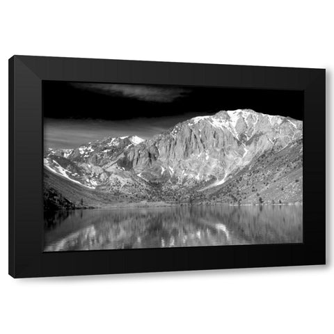 Convict Lake BW Black Modern Wood Framed Art Print with Double Matting by Taylor, Douglas