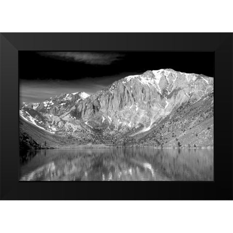 Convict Lake BW Black Modern Wood Framed Art Print by Taylor, Douglas
