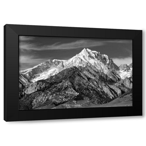 Mt. Williamson I BW Black Modern Wood Framed Art Print with Double Matting by Taylor, Douglas