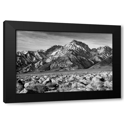 Mt. Williamson II BW Black Modern Wood Framed Art Print by Taylor, Douglas