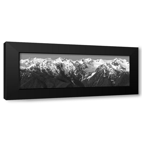 Hurricane Ridge Morning Black Modern Wood Framed Art Print with Double Matting by Taylor, Douglas