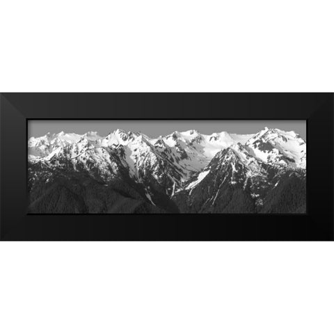 Hurricane Ridge Morning Black Modern Wood Framed Art Print by Taylor, Douglas
