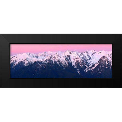 Dawn at Hurricane Ridge Black Modern Wood Framed Art Print by Taylor, Douglas