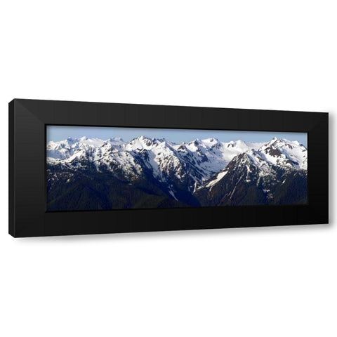 Morning at Hurricane Ridge Black Modern Wood Framed Art Print by Taylor, Douglas