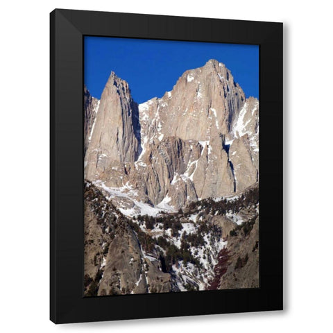 Mt. Whitney Portrait I Black Modern Wood Framed Art Print with Double Matting by Taylor, Douglas