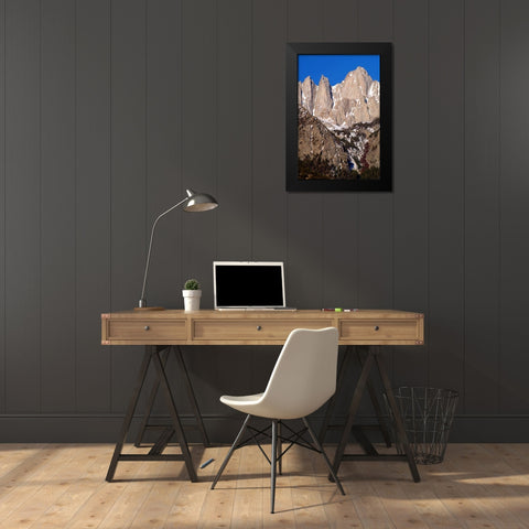 Mt. Whitney Portrait II Black Modern Wood Framed Art Print by Taylor, Douglas