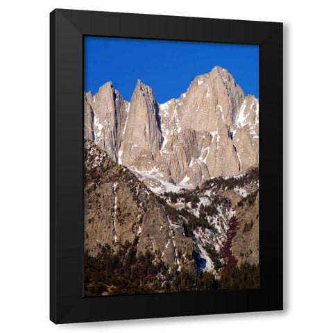 Mt. Whitney Portrait II Black Modern Wood Framed Art Print by Taylor, Douglas