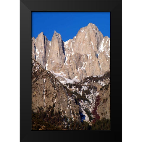 Mt. Whitney Portrait II Black Modern Wood Framed Art Print by Taylor, Douglas
