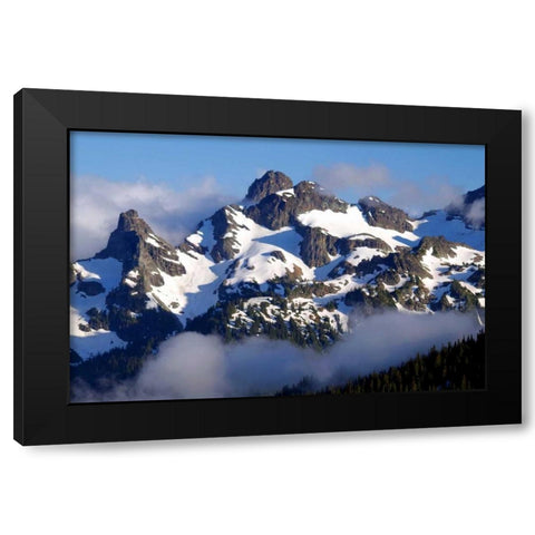 Goat Island Black Modern Wood Framed Art Print by Taylor, Douglas