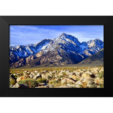Mt. Williamson II Black Modern Wood Framed Art Print by Taylor, Douglas