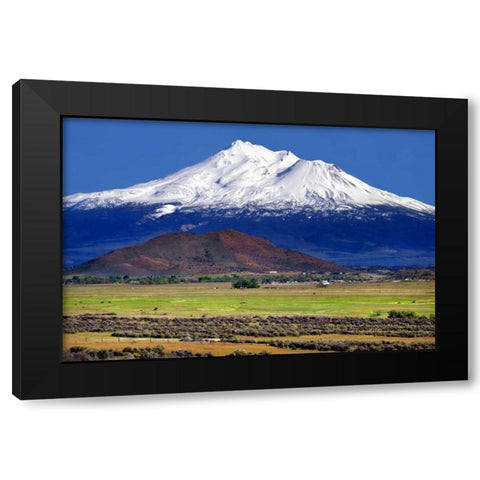 Shasta County Spring Black Modern Wood Framed Art Print with Double Matting by Taylor, Douglas