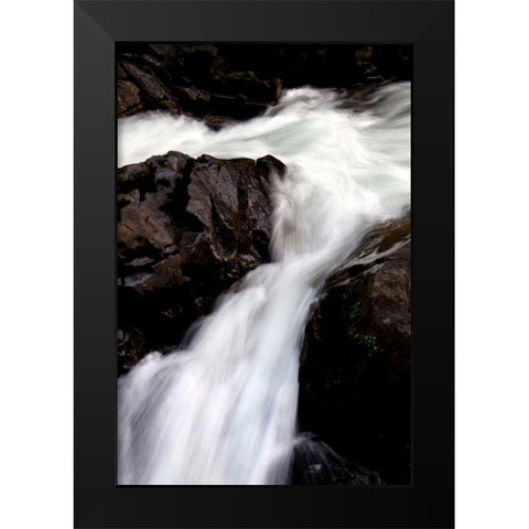 Sol Duc Falls II Black Modern Wood Framed Art Print by Taylor, Douglas