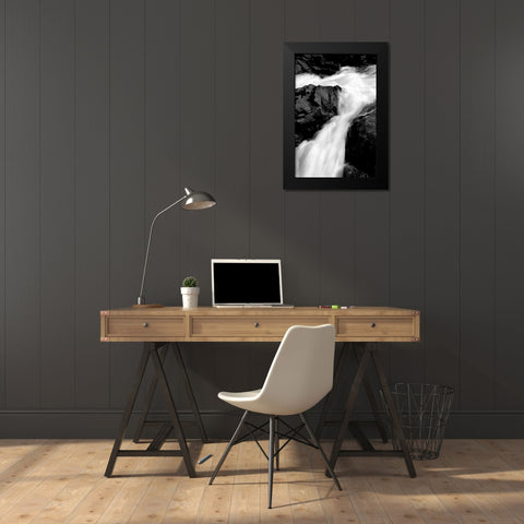 Sol Duc River II BW Black Modern Wood Framed Art Print by Taylor, Douglas