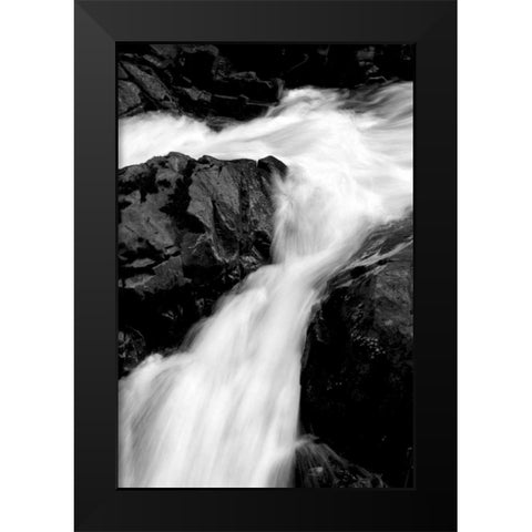 Sol Duc River II BW Black Modern Wood Framed Art Print by Taylor, Douglas