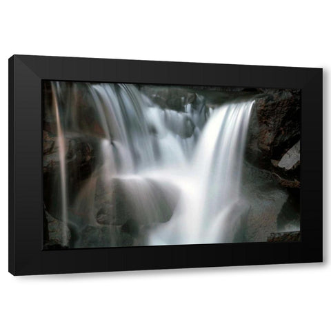 Falling Water I Black Modern Wood Framed Art Print with Double Matting by Taylor, Douglas