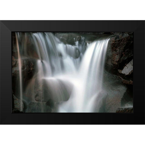 Falling Water I Black Modern Wood Framed Art Print by Taylor, Douglas