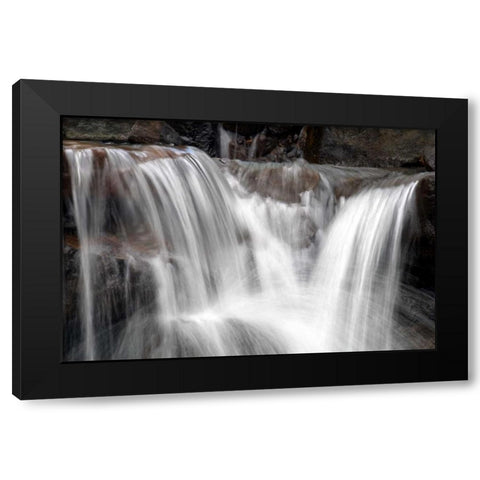 Falling Water II Black Modern Wood Framed Art Print with Double Matting by Taylor, Douglas