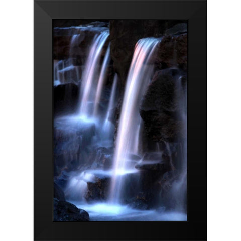 Twilight Waterfall I Black Modern Wood Framed Art Print by Taylor, Douglas