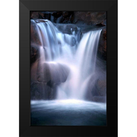 Twilight Waterfall II Black Modern Wood Framed Art Print by Taylor, Douglas