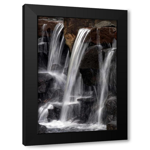 Water on the Rocks I Black Modern Wood Framed Art Print with Double Matting by Taylor, Douglas