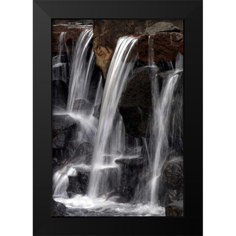 Water on the Rocks I Black Modern Wood Framed Art Print by Taylor, Douglas