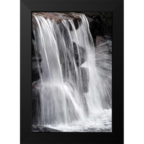 Water on the Rocks II Black Modern Wood Framed Art Print by Taylor, Douglas