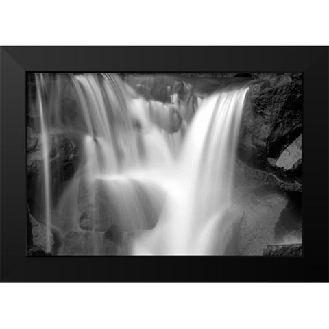Falling Water I BW Black Modern Wood Framed Art Print by Taylor, Douglas