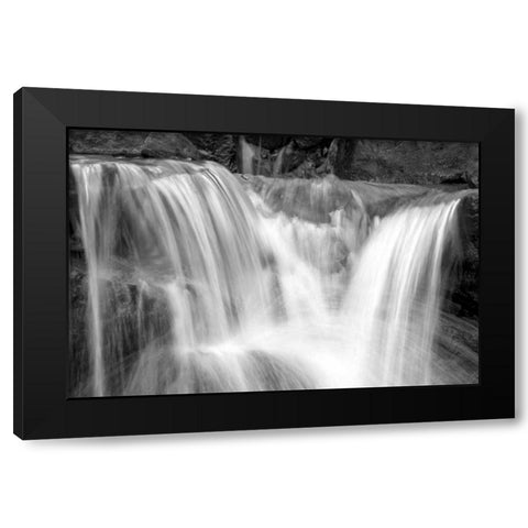 Falling Water II BW Black Modern Wood Framed Art Print with Double Matting by Taylor, Douglas