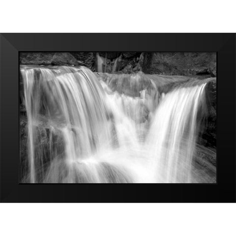 Falling Water II BW Black Modern Wood Framed Art Print by Taylor, Douglas