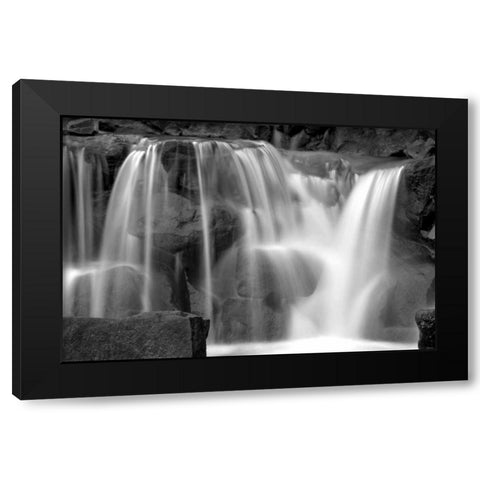 Sunset Waterfall II BW Black Modern Wood Framed Art Print by Taylor, Douglas