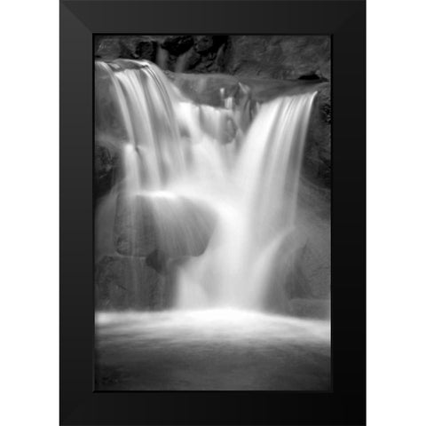 Twilight Waterfall II BW Black Modern Wood Framed Art Print by Taylor, Douglas