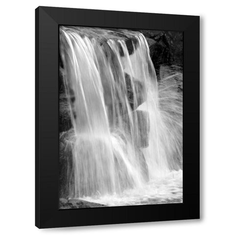 Water on the Rocks II BW Black Modern Wood Framed Art Print with Double Matting by Taylor, Douglas