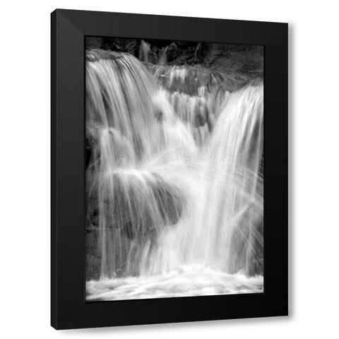 Water on the Rocks III BW Black Modern Wood Framed Art Print by Taylor, Douglas