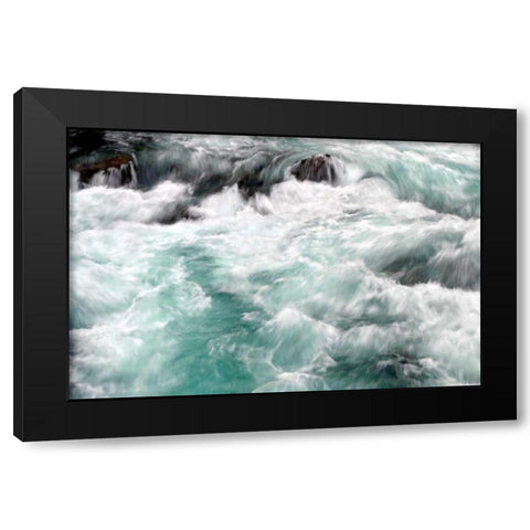 Hamma Hamma Current I Black Modern Wood Framed Art Print by Taylor, Douglas