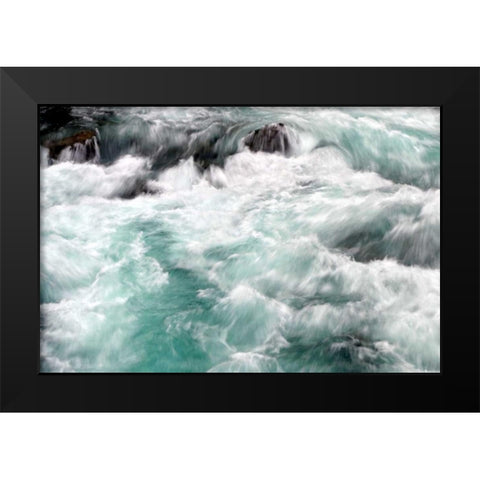 Hamma Hamma Current I Black Modern Wood Framed Art Print by Taylor, Douglas