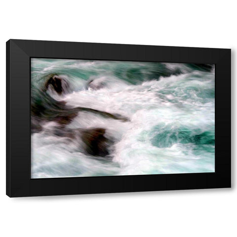 Hamma Hamma Current II Black Modern Wood Framed Art Print by Taylor, Douglas