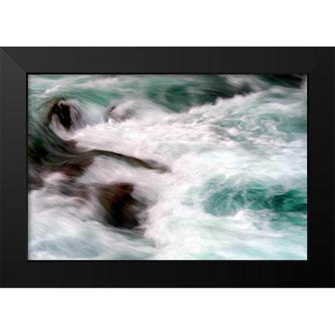 Hamma Hamma Current II Black Modern Wood Framed Art Print by Taylor, Douglas