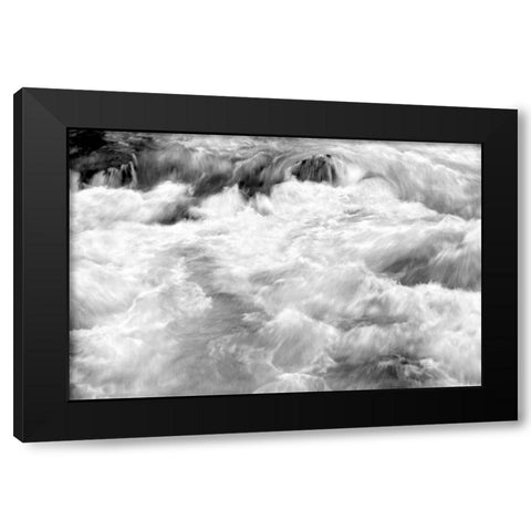 Hamma Hamma Current I BW Black Modern Wood Framed Art Print with Double Matting by Taylor, Douglas
