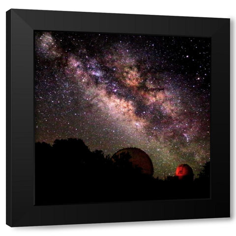 Milky Way II Black Modern Wood Framed Art Print with Double Matting by Taylor, Douglas